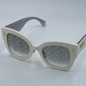 FENDI FF0434 - Oversized White Gold Sunglasses NWT